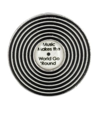 Music Makes the World Go Round Charm