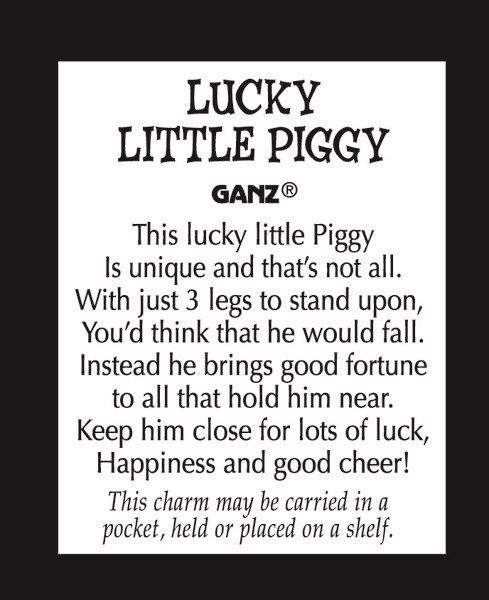 Luck Little Piggy Charm