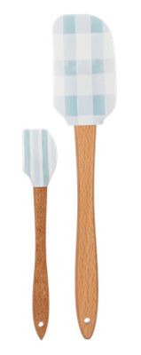 Check &amp; Stripe Spatula Set of 2
