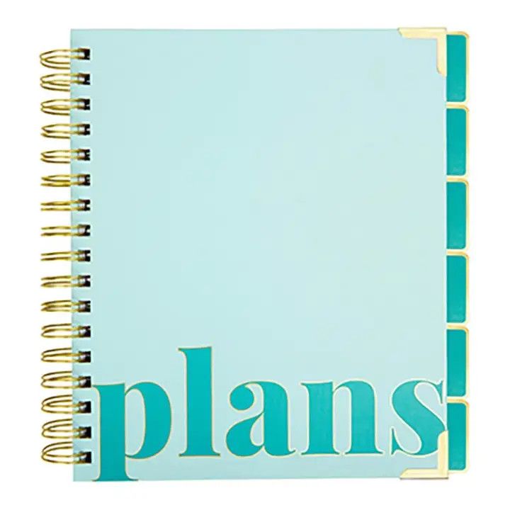 Plans Turquoise Undated Planner