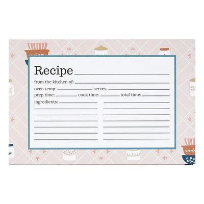 4 x 6 Lily &amp; Val Vintage Bakeware Recipe Cards