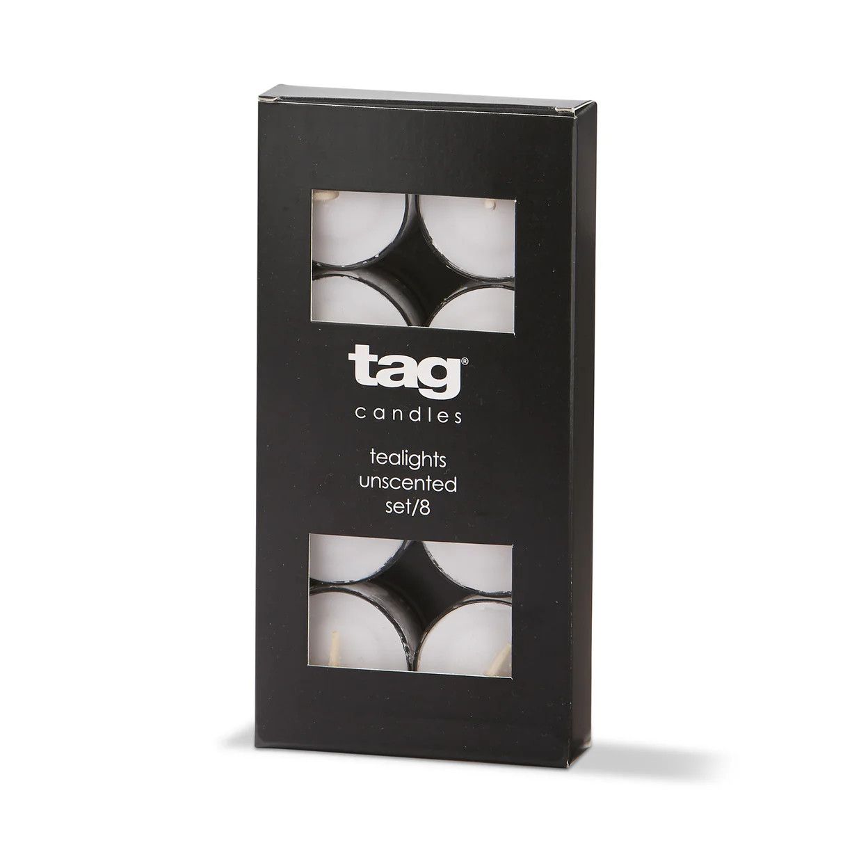 Color Studio Tealight Candles Set of 8 White