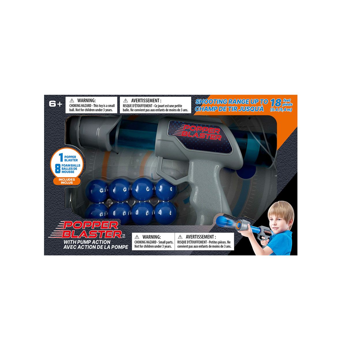 Popper Blaster Set - 8 Balls