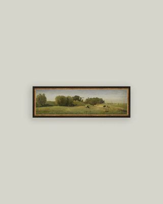 Landscape Near Adcoude  | Vintage Framed Antique Style Sign