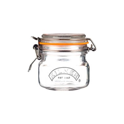 Clip Top Square Jar 8.5 oz