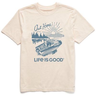 Mens Out Here Speedboat Tee by Life is Good
