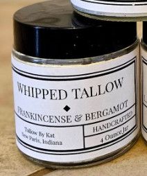 Tallow By Kat Whipped Tallow Balm, Scent: Frankincense