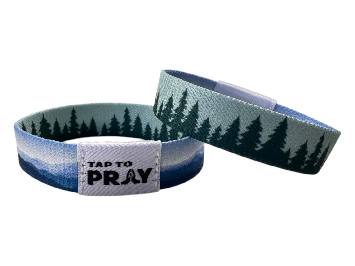 Tap to Pray Mountains &amp; Forest Wristband, Size: M