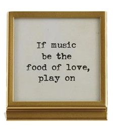 Metal &amp; Glass Frame w/Easel If Music
