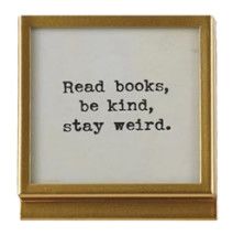 Metal &amp; Glass Frame w/Easel Read Books