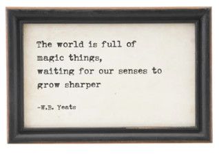 Wood Framed Wall Decor The World of Full