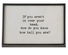 Metal &amp; Glass Frame w/Easel If You Aren’t