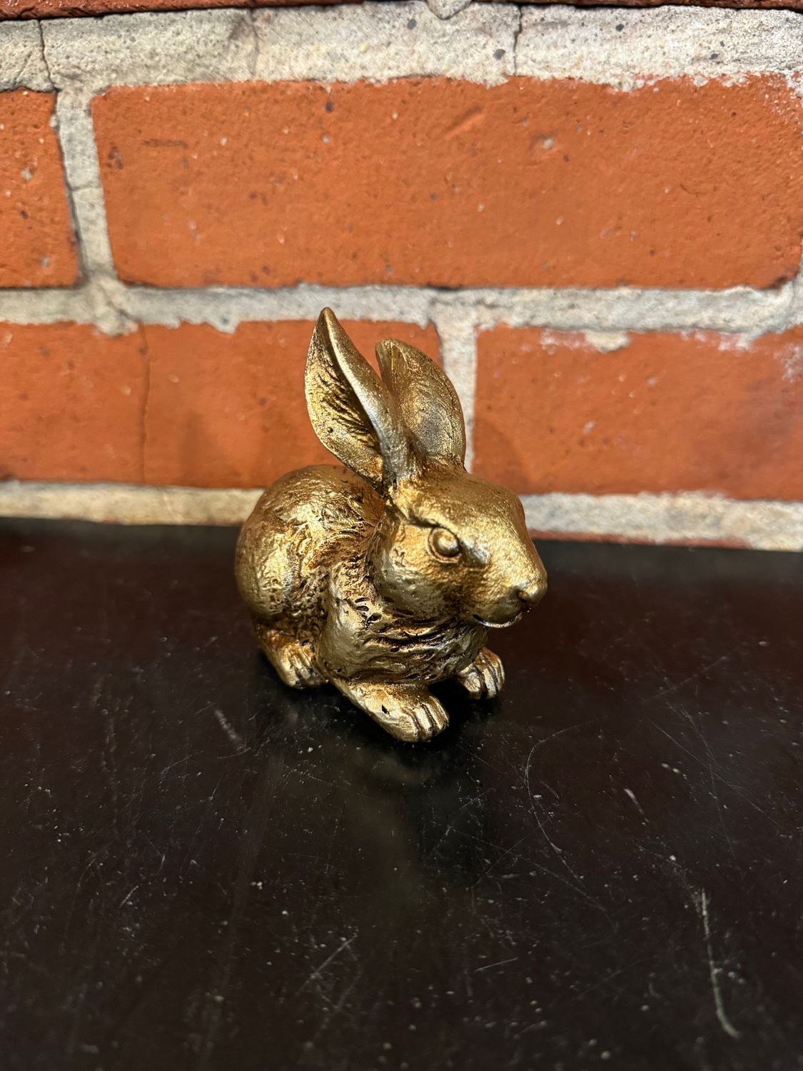 Bronze Baby Bunny Sitting