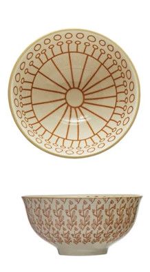 Stoneware Bowl Orange