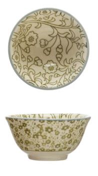 Stoneware Pinch Pot Green