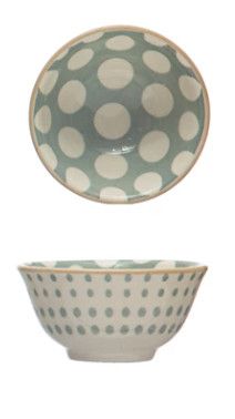 Stoneware Pinch Pot Blue