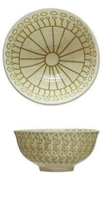 Stoneware Bowl Green