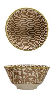 Stoneware Pinch Pot Brown