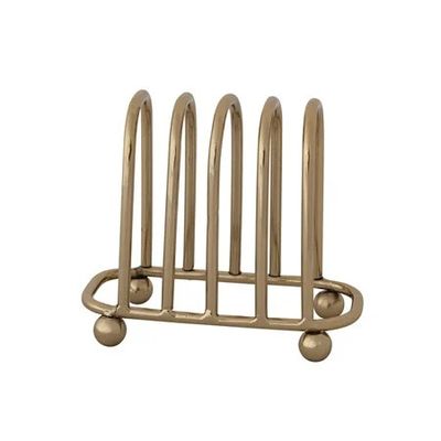 Gold Toast Rack w/4 Sections
