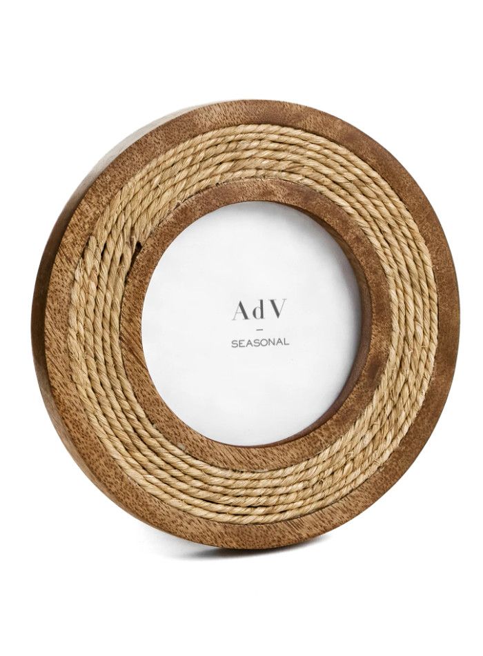 Picture Frame Mango Wood/Rope 4x4