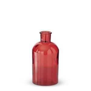 Red Glass Bottle 7.75” #5