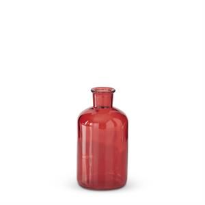 Red Glass Bottle 6.25” #4