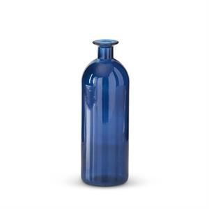 Blue Glass Bottle 10” #6