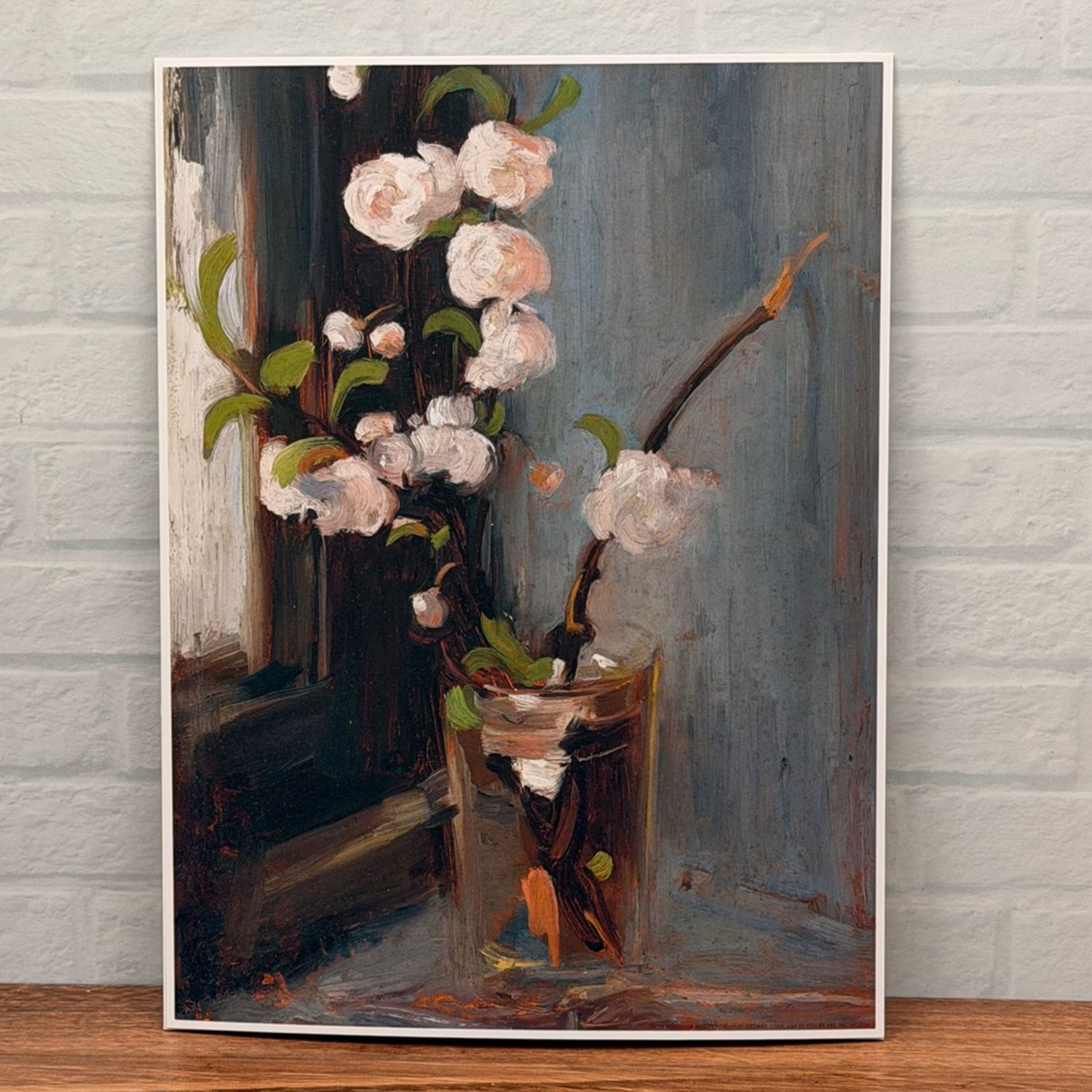 Soft Blush Floral Oil Print