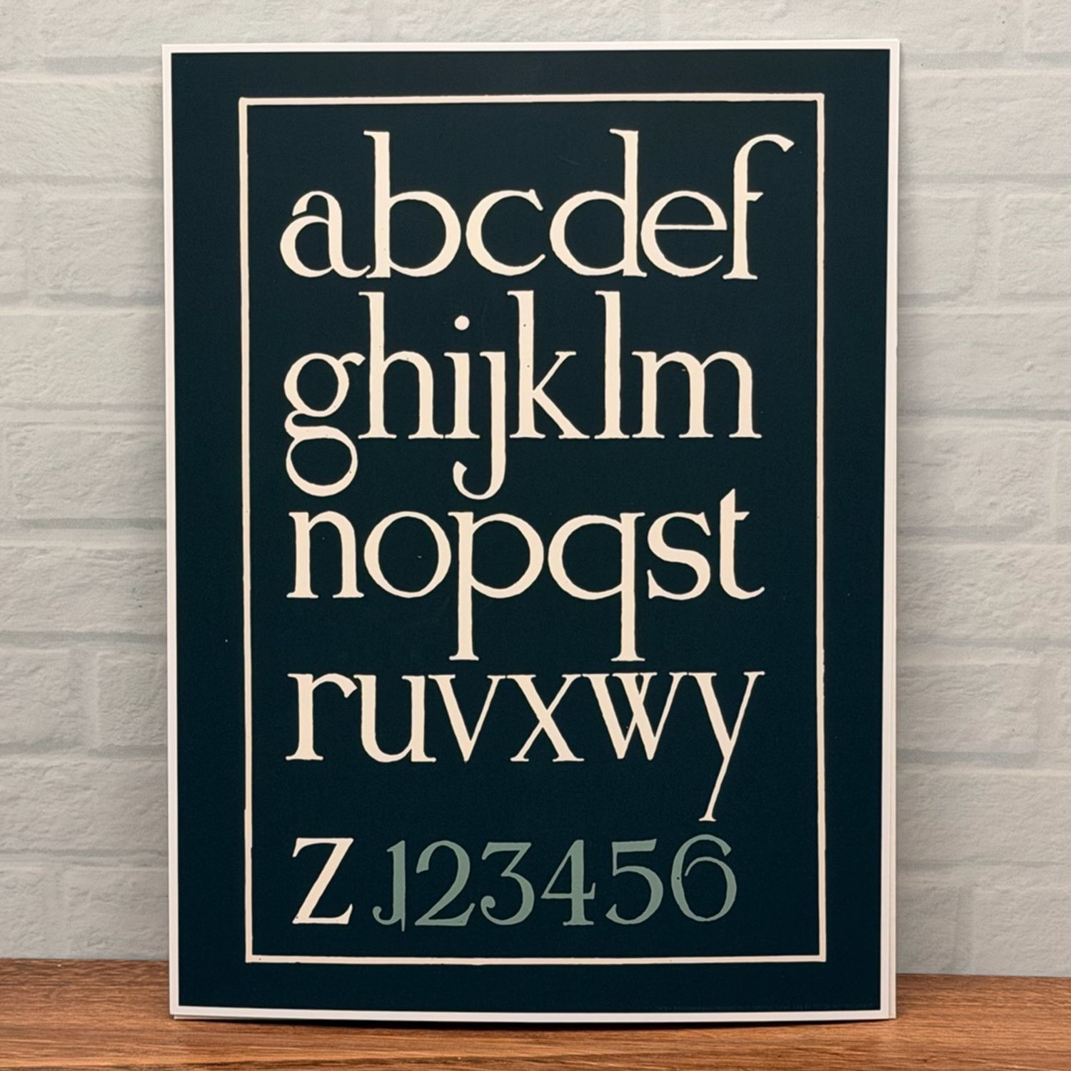 Vintage Alphabet Typography Print
