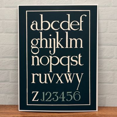 Alphabet Typography | Vintage Art Print