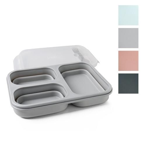Collapsible Silicone Meal Prep, Color: Black