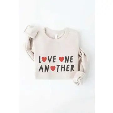 Love One Another Sweatshirt, Color: Heather Dust, Size: SM