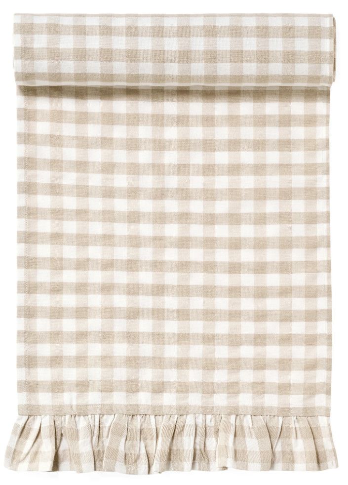 Table Runner Gingham w/Frills