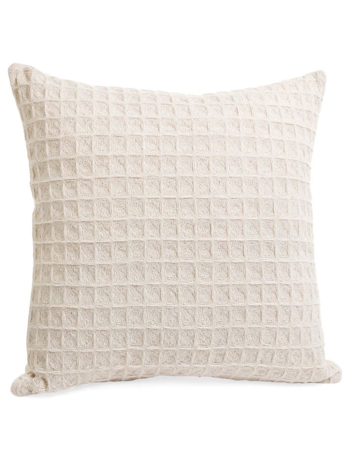 Cotton Oversized Cushion Waffle 20x20