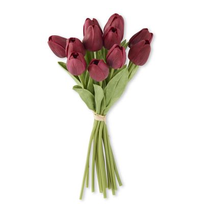 Dark Red Mini Tulip Bundle 13”