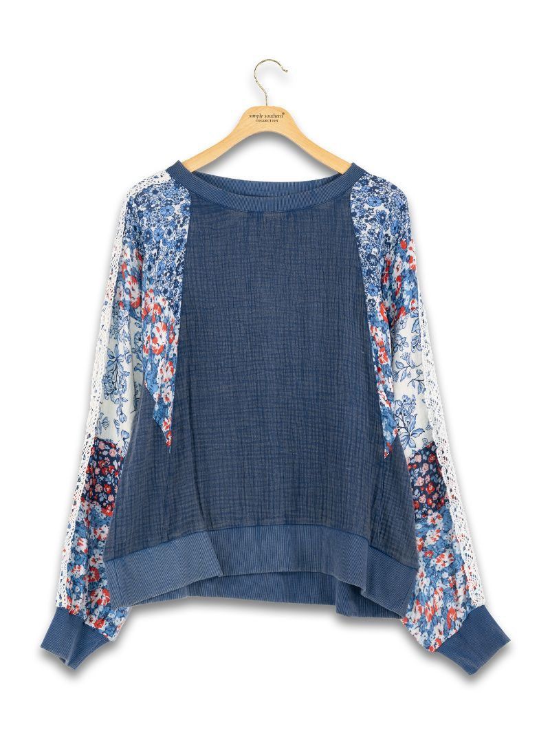 Pullover Floral Sweater, Size: XS