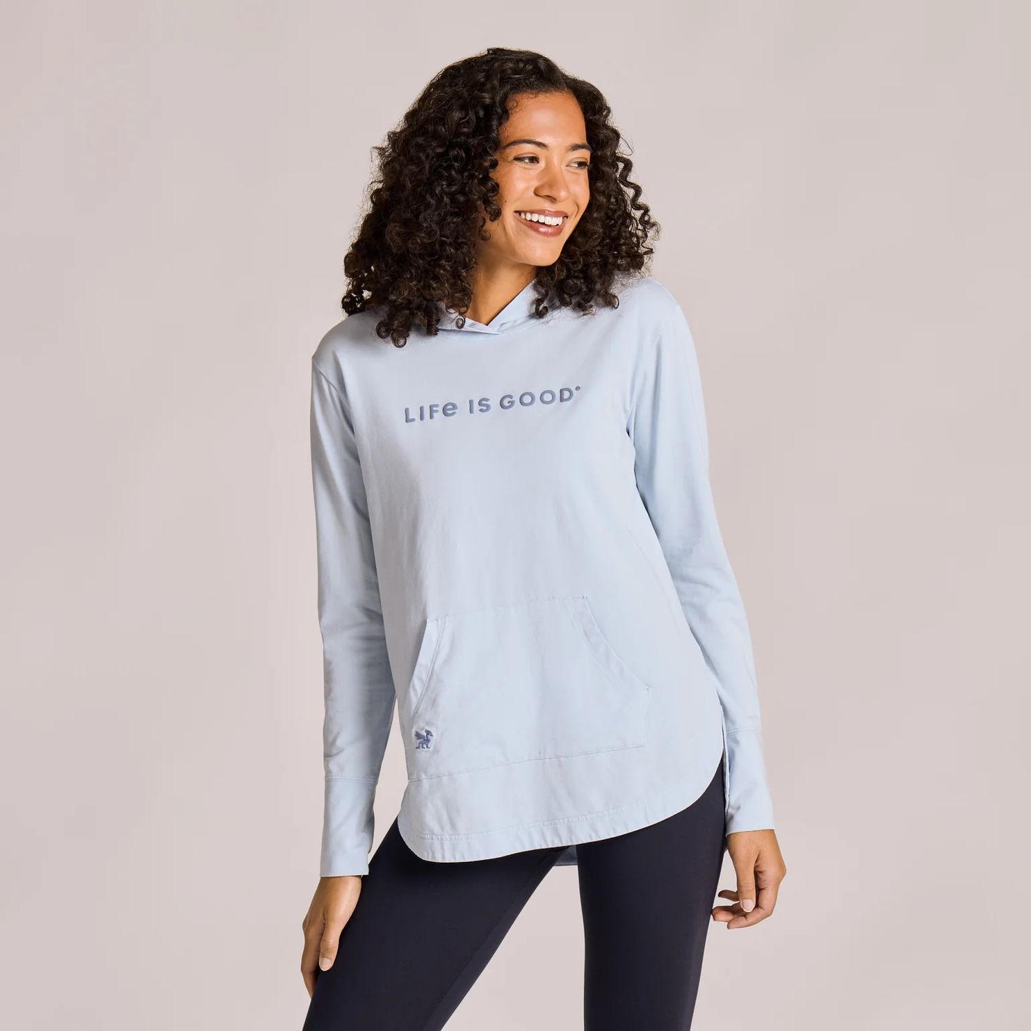 Women's Crafty LIG Crusher Hoody, Color: Glacier Blue, Size: MD