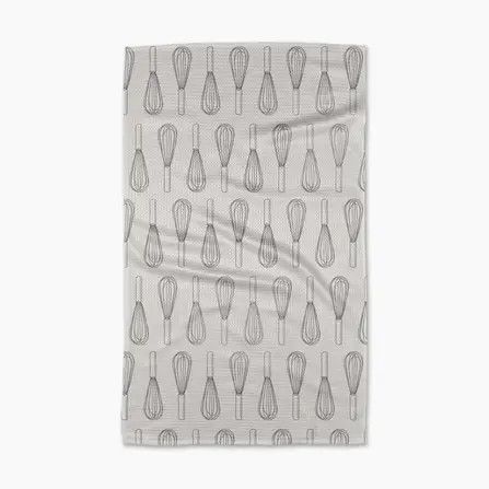 Kitchen Whisks Geometry Tea Towel