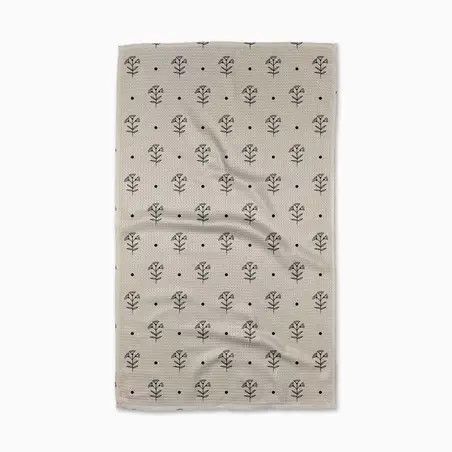 Inked Bloom Tea Towel