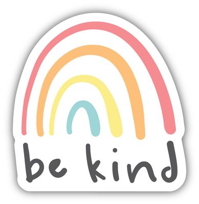 "Be Kind" Rainbow Sticker