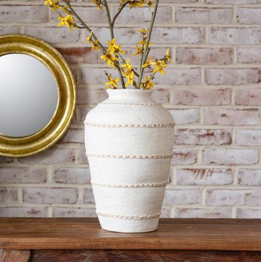 Terra Cotta Line Vase 14”