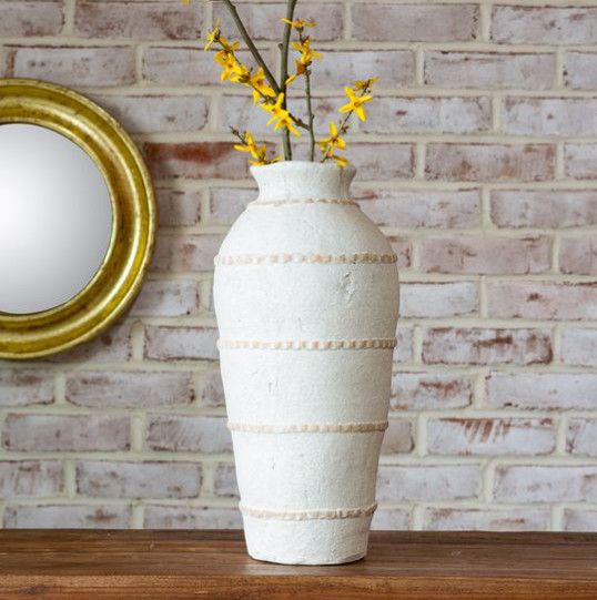 Terra Cotta Line Vase 17”