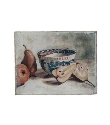Canvas Still Life Wall Art -, Style: Bowl &amp; Pears