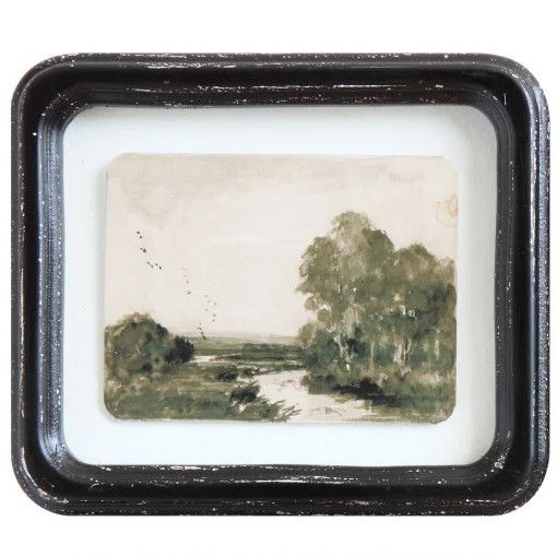 Distressed Wood Framed Wall Art, Style: Style 1