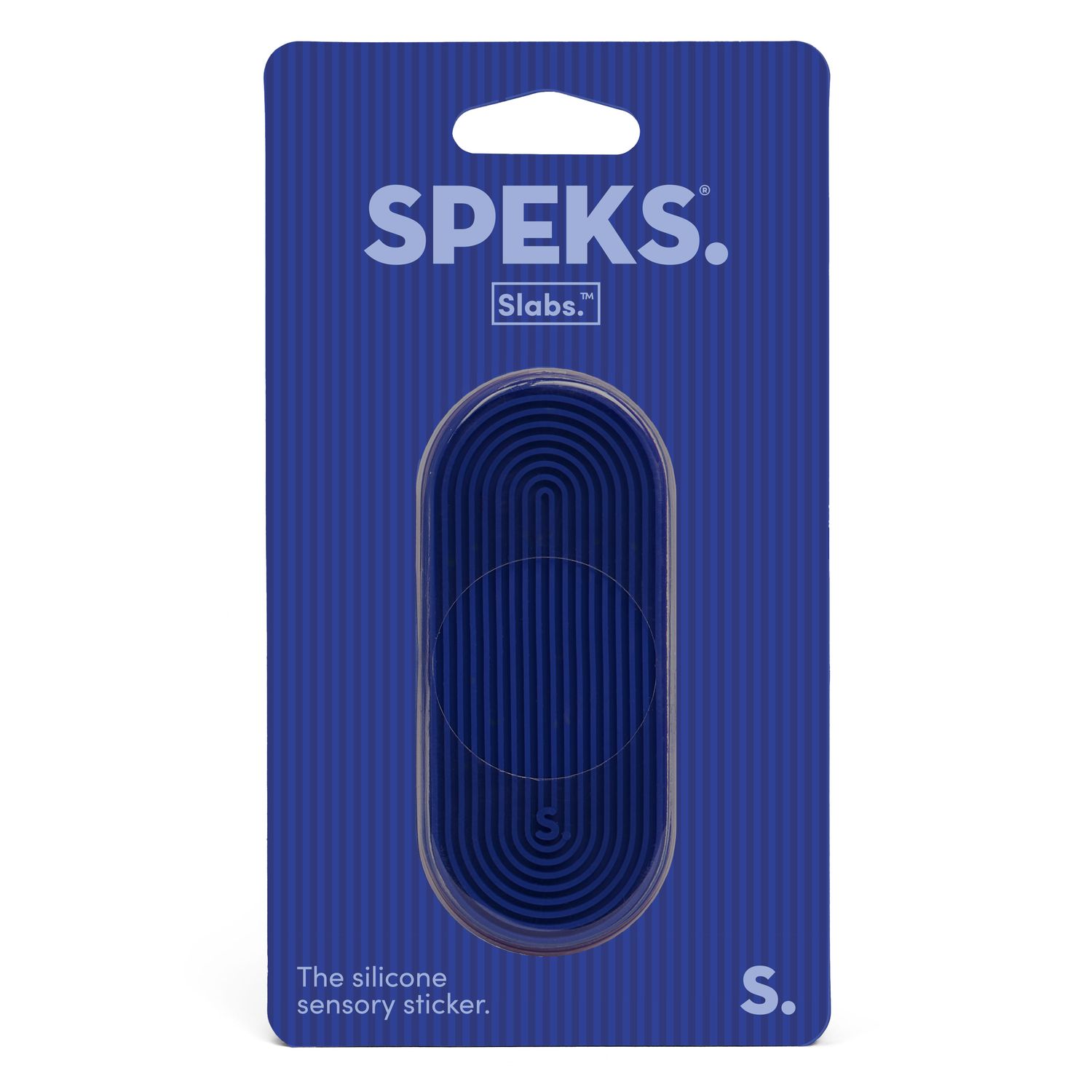 Speks Slabs Silicone Sensory Sticker, Color: Blue Groove