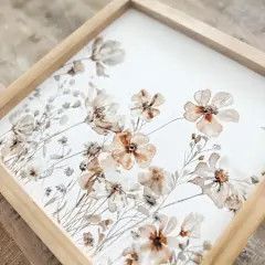 Wildflower Esme Design | Wooden Framed Print Light Oak