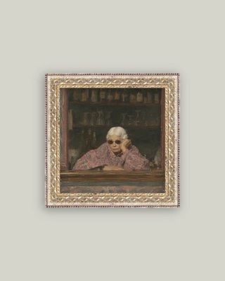 Woman in Sunglasses Vintage Wall Art Print Sign