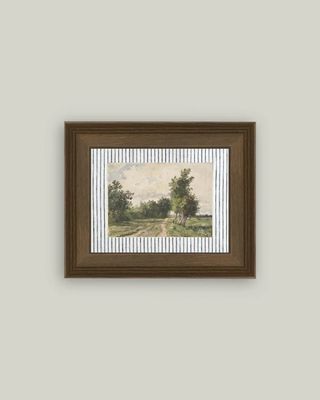 Provence Landscape Framed Vintage Art Print