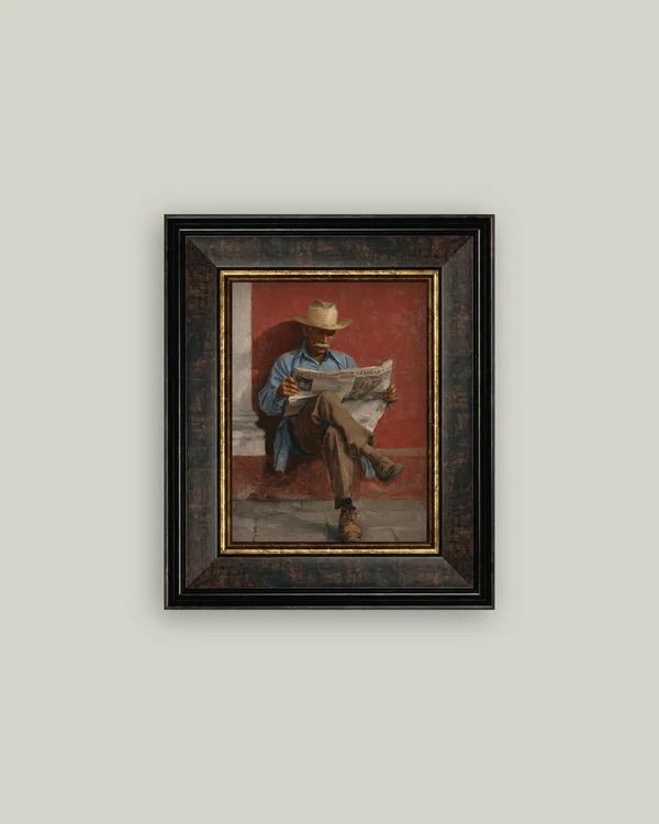 Morning Edition Vintage Framed Art Print