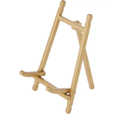 Satin Metal Easel 5" H X 3.375" W X 3.5" D